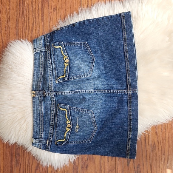 Y2K FUBU Mini Jean Skirt - Picture 3 of 4